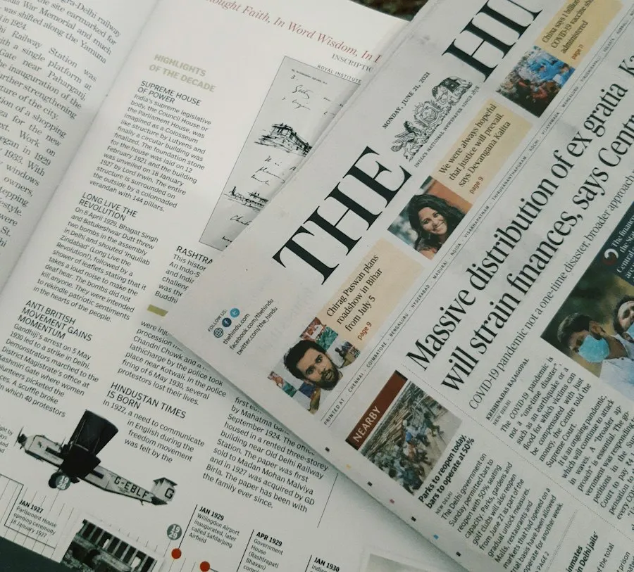Photo common mistakes reading newspapers